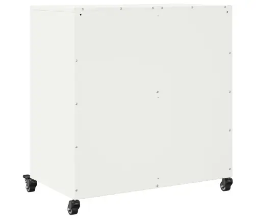 Kumode, Balta, 68X39X72 Cm, Tērauds Vidaxl