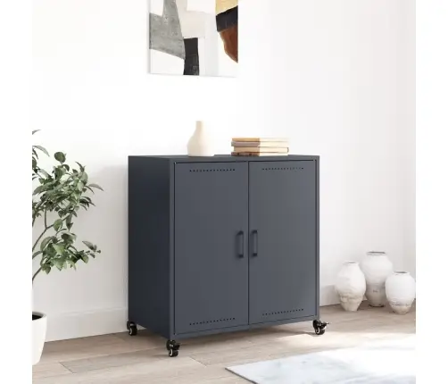 Kumode, Antracītpelēka, 68X39X72 Cm, Tērauds Vidaxl
