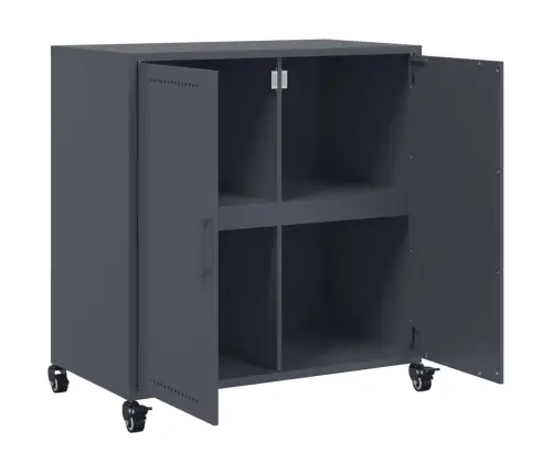 Kumode, Antracītpelēka, 68X39X72 Cm, Tērauds Vidaxl