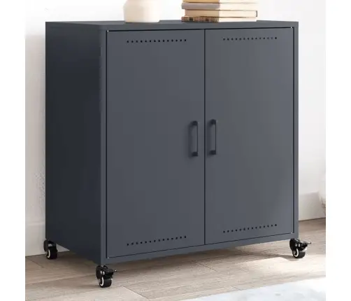 Kumode, Antracītpelēka, 68X39X72 Cm, Tērauds Vidaxl