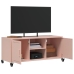 Tv Skapītis, Rozā, 100,5X39X43,5 Cm, Tērauds Vidaxl