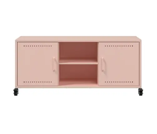 Tv Skapītis, Rozā, 100,5X39X43,5 Cm, Tērauds Vidaxl