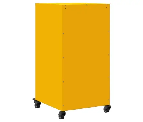 Kumode, Sinepju Dzeltena, 36X39X72 Cm, Tērauds Vidaxl