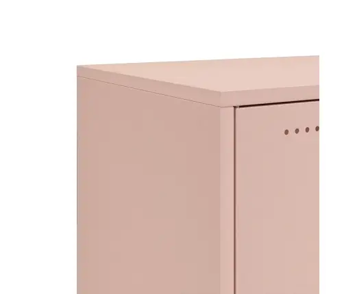 Kumode, Rozā, 100,5X39X72 Cm, Tērauds Vidaxl