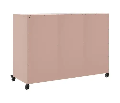 Kumode, Rozā, 100,5X39X72 Cm, Tērauds Vidaxl