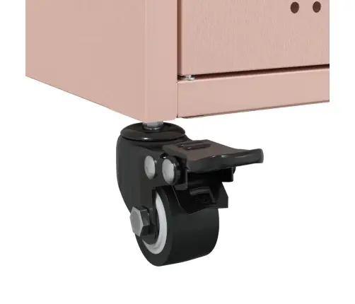 Kumode, Rozā, 100,5X39X72 Cm, Tērauds Vidaxl