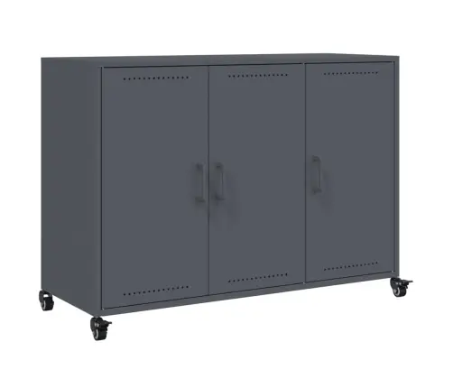 Kumode, Antracītpelēka, 100,5X39X72 Cm, Tērauds Vidaxl