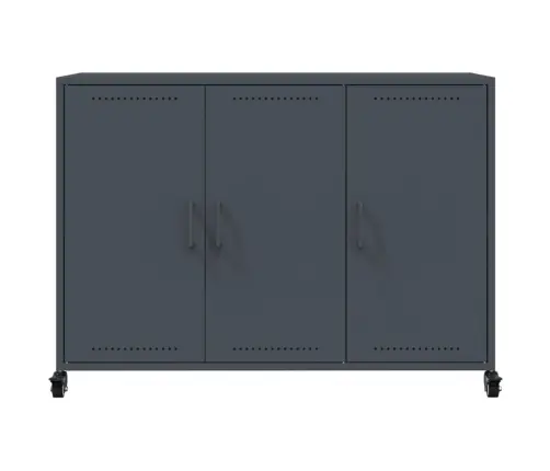 Kumode, Antracītpelēka, 100,5X39X72 Cm, Tērauds Vidaxl