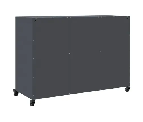 Kumode, Antracītpelēka, 100,5X39X72 Cm, Tērauds Vidaxl