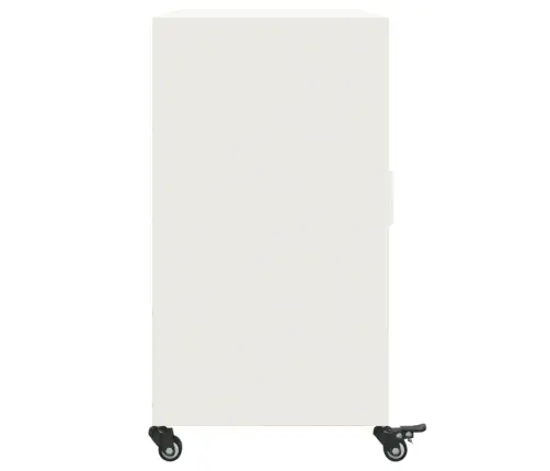 Kumode, Balta, 100,5X39X72 Cm, Tērauds Vidaxl