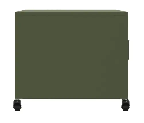 Kafijas Galdiņš Olīvu Zaļš 68X50X43,5 Cm Tērauds Vidaxl