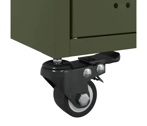 Kafijas Galdiņš Olīvu Zaļš 68X50X43,5 Cm Tērauds Vidaxl