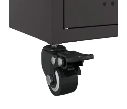 Tv Skapītis, Melns, 100,5X39X43,5 Cm, Tērauds Vidaxl