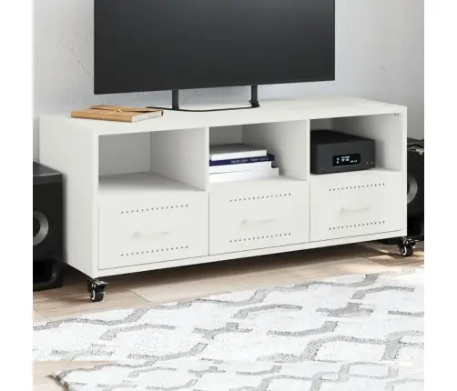 Tv Skapītis, Balts, 100,5X39X43,5 Cm, Tērauds Vidaxl Tv Skapītis, Balts, 100,5X39X43,5 Cm, Tērauds Vidaxl