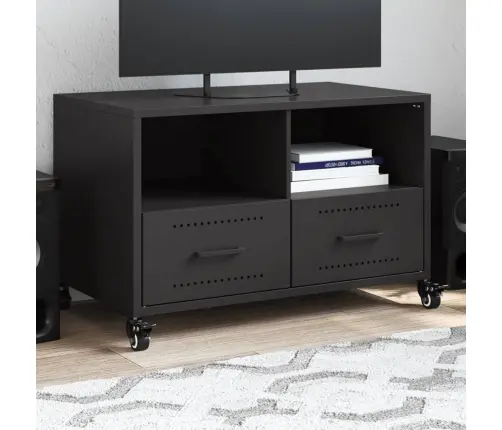 Tv Skapītis, Melns, 68X39X43,5 Cm, Tērauds Vidaxl