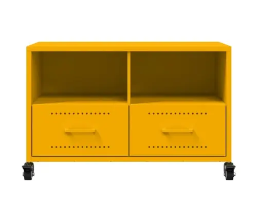 Telerikapp, Sinepikollane, 68X39X43,5 cm Teras