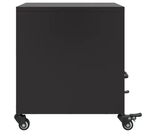 Naktsskapītis, Melns, 36X39X43,5 Cm, Tērauds Vidaxl