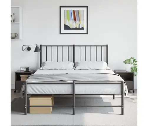 Naktsskapīši, 2 Gab., Melni, 36X39X43,5 Cm, Tērauds Vidaxl