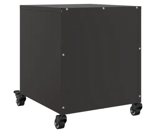 Naktsskapīši, 2 Gab., Melni, 36X39X43,5 Cm, Tērauds Vidaxl