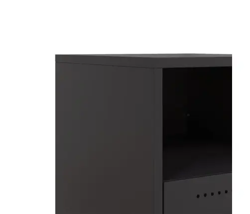 Naktsskapīši, 2 Gab., Melni, 36X39X43,5 Cm, Tērauds Vidaxl