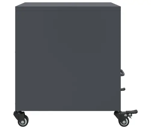 Naktsskapītis, Antracītpelēks, 36X39X43,5 Cm, Tērauds Vidaxl