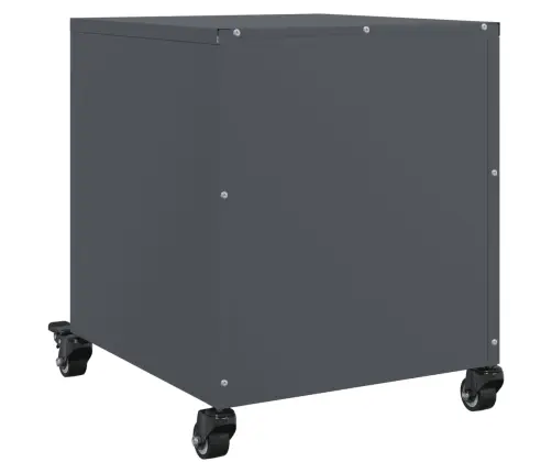 Naktsskapītis, Antracītpelēks, 36X39X43,5 Cm, Tērauds Vidaxl