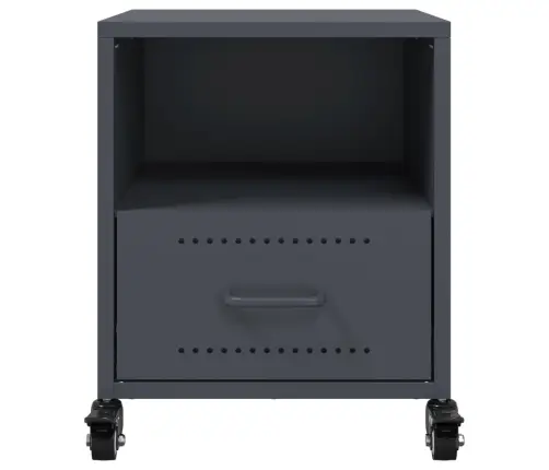 Naktinės Spintelės, 2Vnt., Antracito, 36X39X43,5cm Plienas