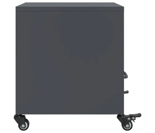 Naktinės Spintelės, 2Vnt., Antracito, 36X39X43,5cm Plienas