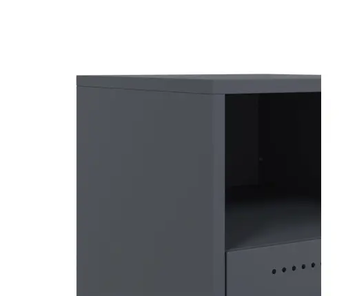 Naktinės Spintelės, 2Vnt., Antracito, 36X39X43,5cm Plienas