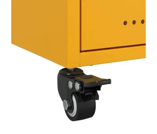 Naktinė Spintelė, Garstyčių Geltona, 36X39X43,5cm Plienas