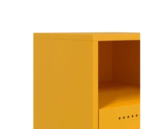 Naktinė Spintelė, Garstyčių Geltona, 36X39X43,5cm Plienas