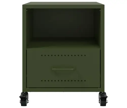 Naktsskapītis, Olīvu Zaļš, 36X39X43,5 Cm, Tērauds Vidaxl Naktsskapītis, Olīvu Zaļš, 36X39X43,5 Cm, Tērauds Vidaxl