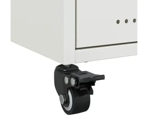 Naktsskapīši, 2 Gab., Balti, 36X39X43,5 Cm, Tērauds Vidaxl