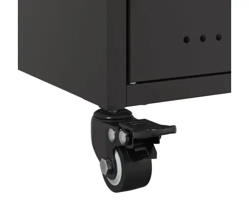 Naktsskapīši, 2 Gab., Melni, 36X39X59 Cm, Tērauds Vidaxl Naktsskapīši, 2 Gab., Melni, 36X39X59 Cm, Tērauds Vidaxl