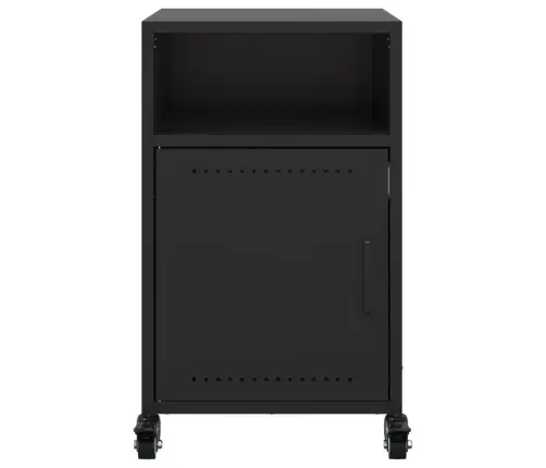 Naktsskapīši, 2 Gab., Melni, 36X39X59 Cm, Tērauds Vidaxl Naktsskapīši, 2 Gab., Melni, 36X39X59 Cm, Tērauds Vidaxl