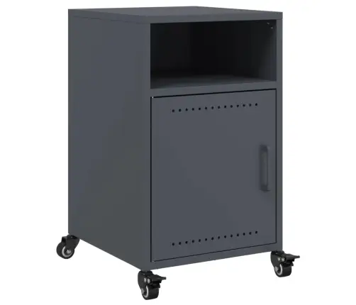 Naktsskapītis, Antracītpelēks, 36X39X59 Cm, Tērauds Vidaxl