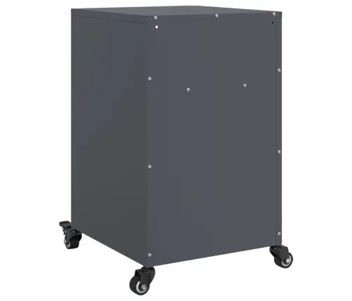 Naktsskapītis, Antracītpelēks, 36X39X59 Cm, Tērauds Vidaxl