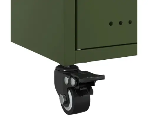 Naktinės Spintelės, 2Vnt., Alyvuogių, 36X39X59cm Plienas