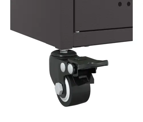 Kumode, Melna, 100,5X39X72 Cm, Tērauds Vidaxl