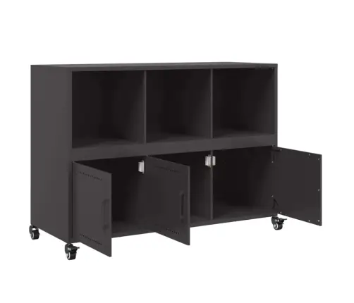 Kumode, Melna, 100,5X39X72 Cm, Tērauds Vidaxl