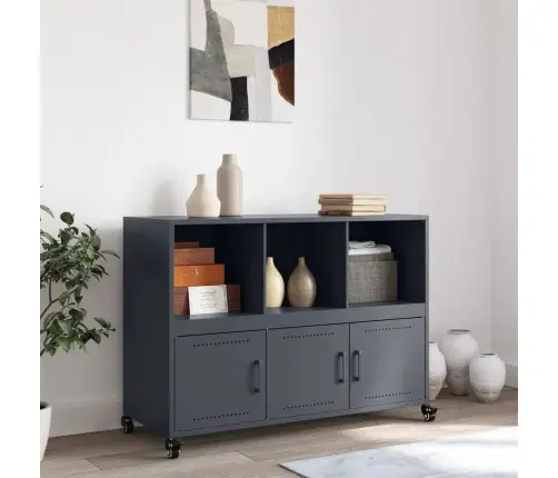 Šoninė Spintelė, Antracito, 100,5X39X72cm Plienas