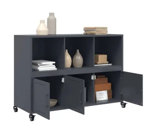 Šoninė Spintelė, Antracito, 100,5X39X72cm Plienas