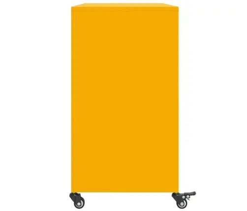 Šoninė Spintelė, Garstyčių Geltona, 100,5X39X72cm Plienas