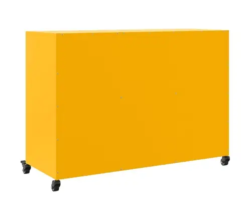 Šoninė Spintelė, Garstyčių Geltona, 100,5X39X72cm Plienas