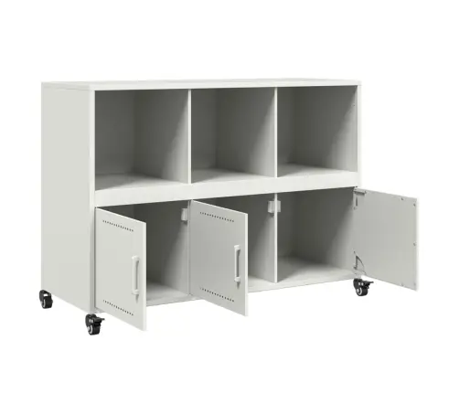 Kumode, Balta, 100,5X39X72 Cm, Tērauds Vidaxl