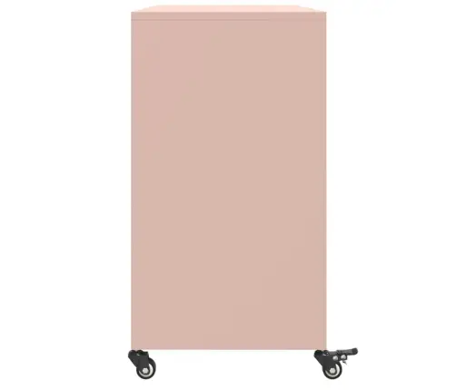 Kumode, Rozā, 100,5X39X72 Cm, Tērauds Vidaxl Kumode, Rozā, 100,5X39X72 Cm, Tērauds Vidaxl