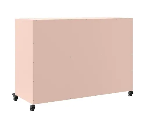 Kumode, Rozā, 100,5X39X72 Cm, Tērauds Vidaxl Kumode, Rozā, 100,5X39X72 Cm, Tērauds Vidaxl