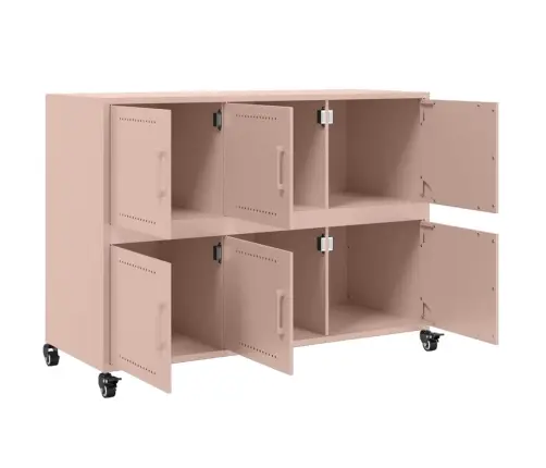 Kumode, Rozā, 100,5X39X72 Cm, Tērauds Vidaxl Kumode, Rozā, 100,5X39X72 Cm, Tērauds Vidaxl