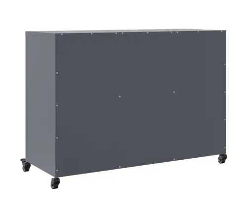 Kumode, Antracītpelēka, 100,5X39X72 Cm, Tērauds Vidaxl