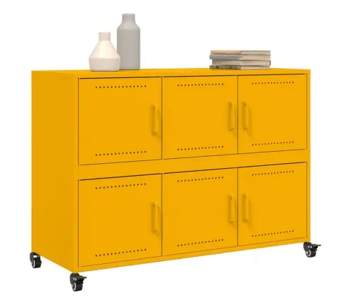 Puhvetkapp, Sinepikollane, 100,5X39X72 cm Teras